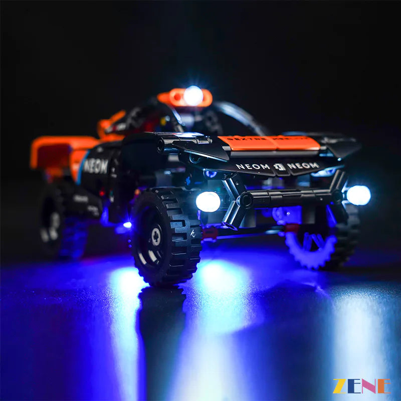 ZENE Bricks Neom Mclaren Extreme E Race Car