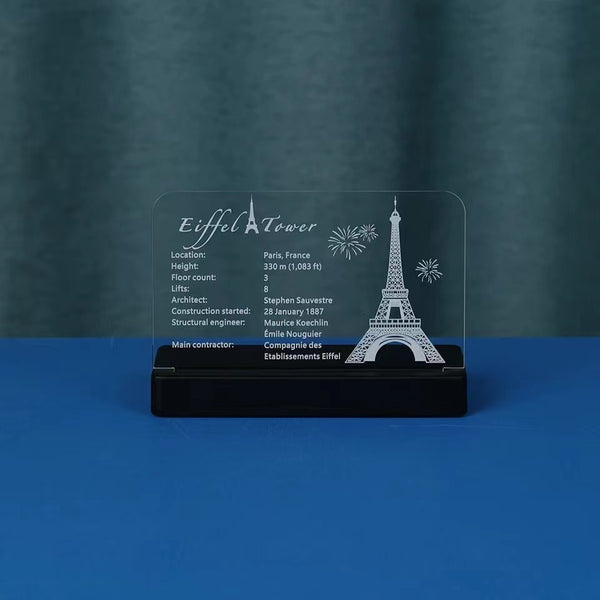 Eiffel Tower 10307 Nameplate