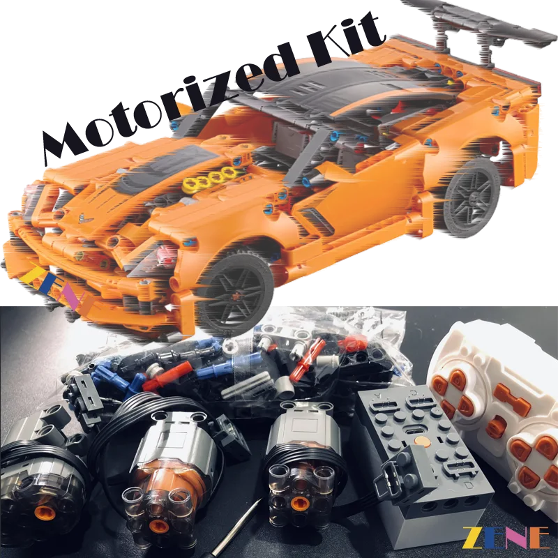 Power Functions Kit for LEGO Chevrolet Corvette ZR1 #42093 Motor