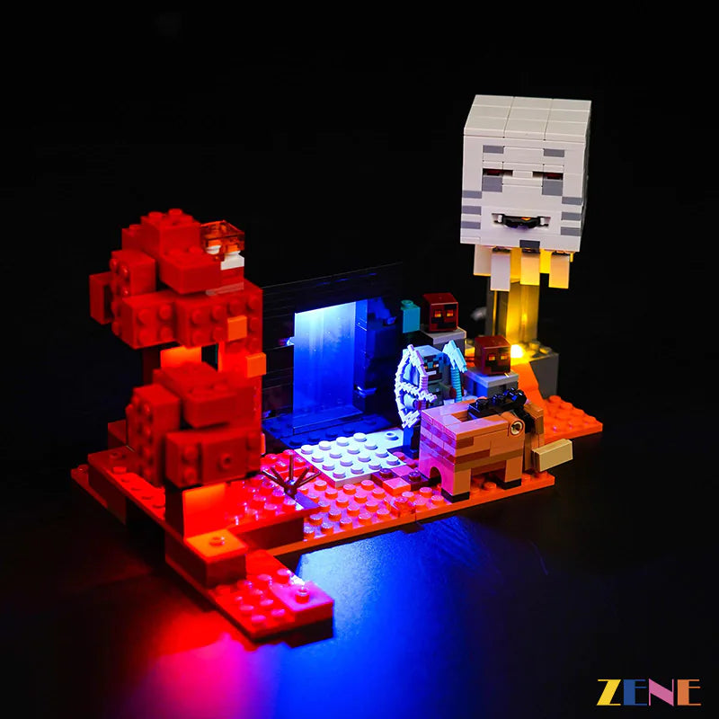 Light Kit for LEGO Nether Portal Ambush #21255