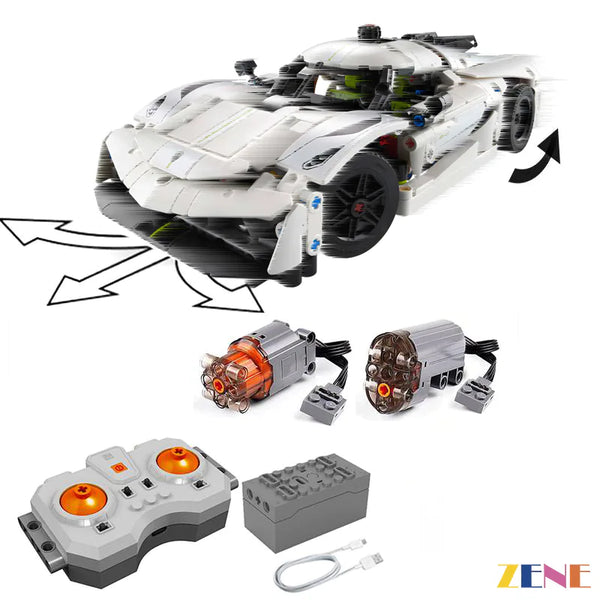 Power Functions for LEGO Koenigsegg Jesko Absolut Hypercar #42173 #42184 RC Motorized