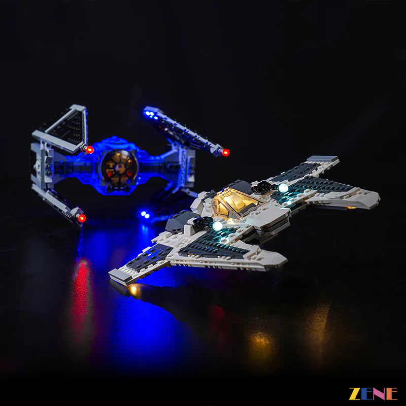 Light Kit for LEGO Mandalorian Fang Fighter vs. TIE #75348