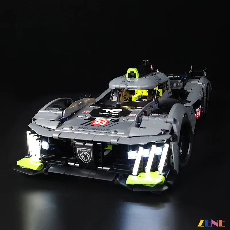 Light Kit for LEGO PEUGEOT 9X8 24H Le Mans Hybrid Hypercar #42156