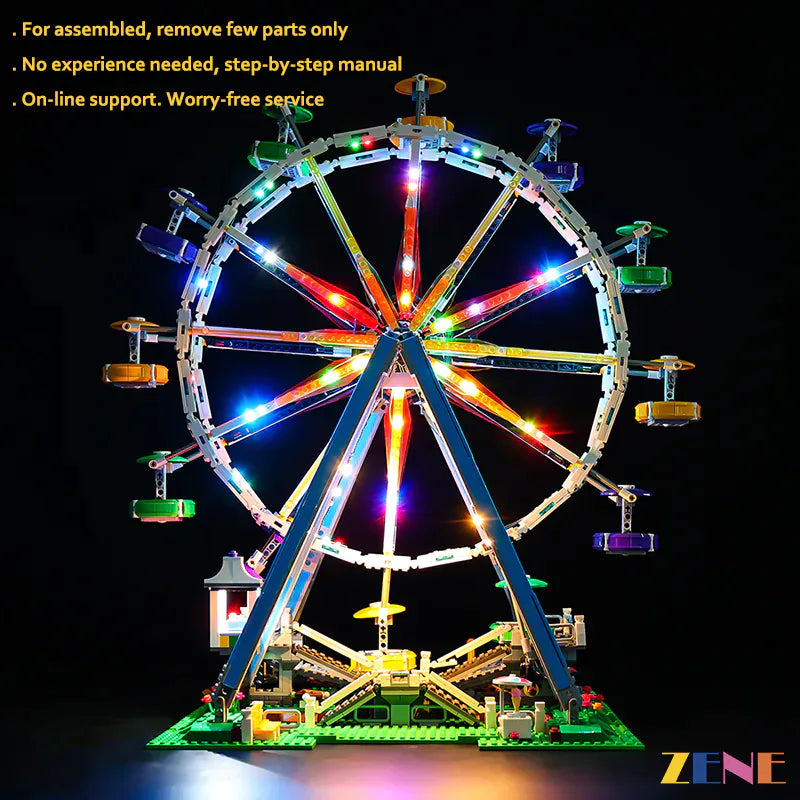 Light Kit for LEGO Ferris Wheel #10247 (Ver. 2)