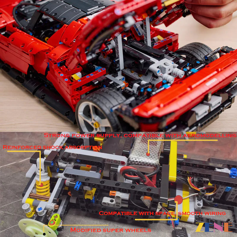 Power Functions Kit for LEGO Ferrari Daytona SP3 #42143 (High Performance)