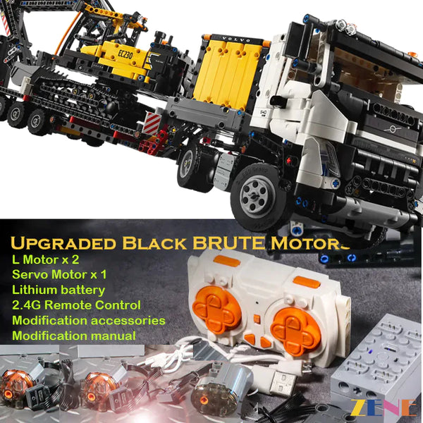 Power Functions Kit for LEGO Volvo FMX Truck & EC230 Electric Excavator #42175 Motorized