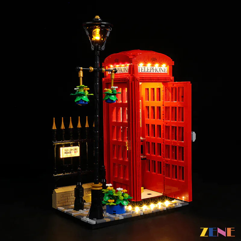 Light Kit for LEGO Red London Telephone Box #21347