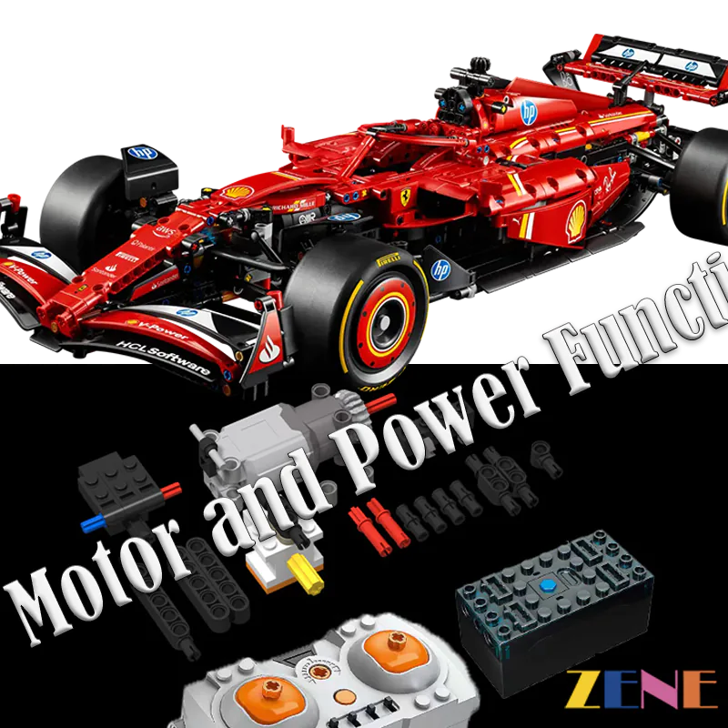 Power Functions Kit for LEGO Ferrari SF-24 F1 #42207 RC Motorized