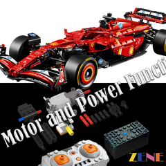 Power Functions Kit for LEGO Ferrari SF-24 F1 #42207 RC Motorized