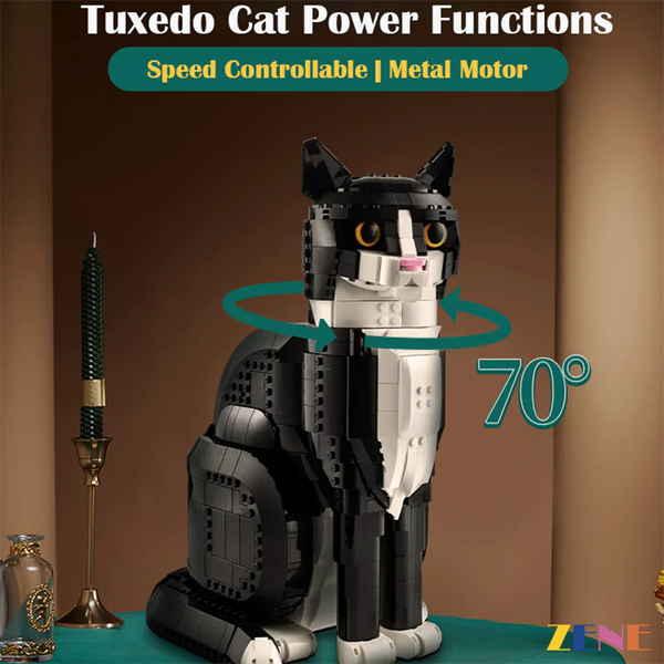 Motorized Kit for LEGO Tuxedo Cat Pet #21349 Power Functions