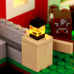 Minecraft Red Barn Lego Light Set