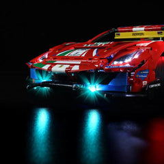 Lego Ferrari 488 Gte With Light Kit