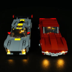 Corvette C8.R Race Car and 1968 Chevrolet Corvette