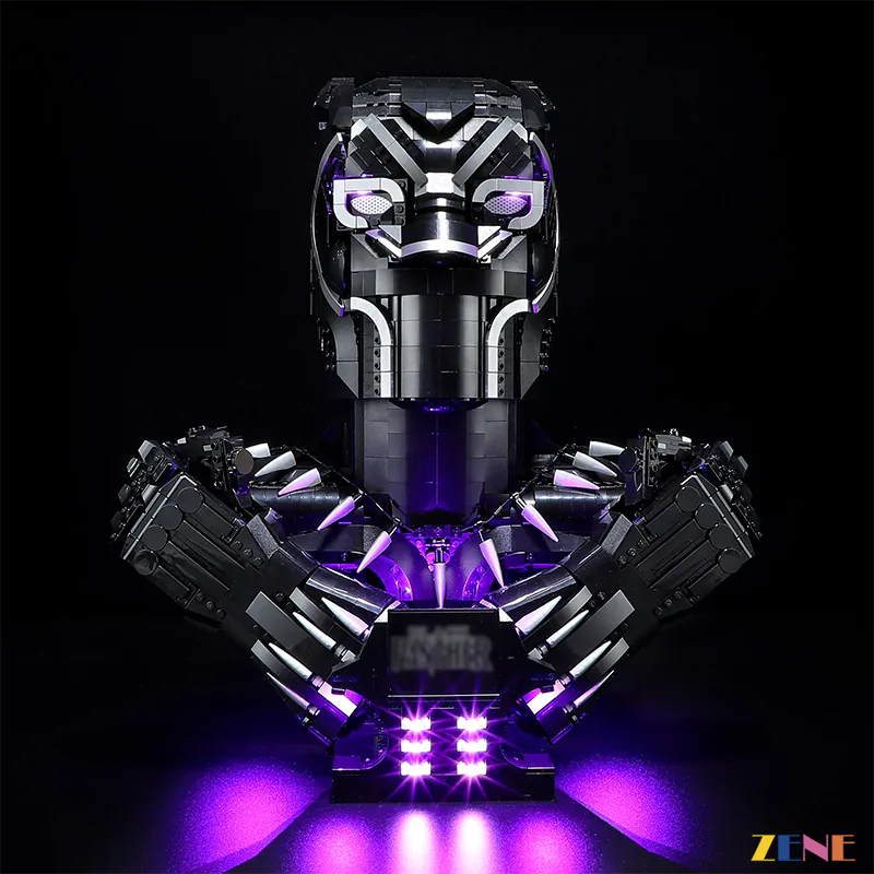 LEGO Black Panther Bust #76215 Light Kit