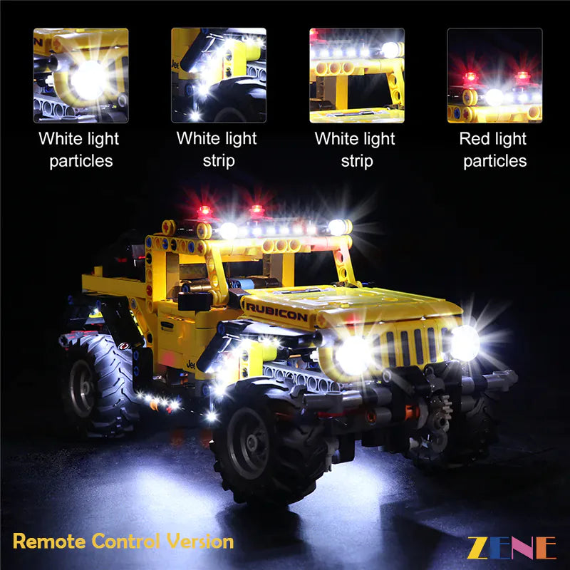 Light Kit for LEGO Wrangler Jeep #42122