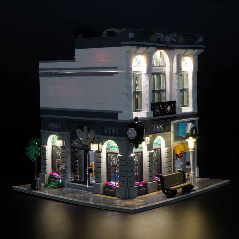 ZENE Bricks Lego Green Bank Light